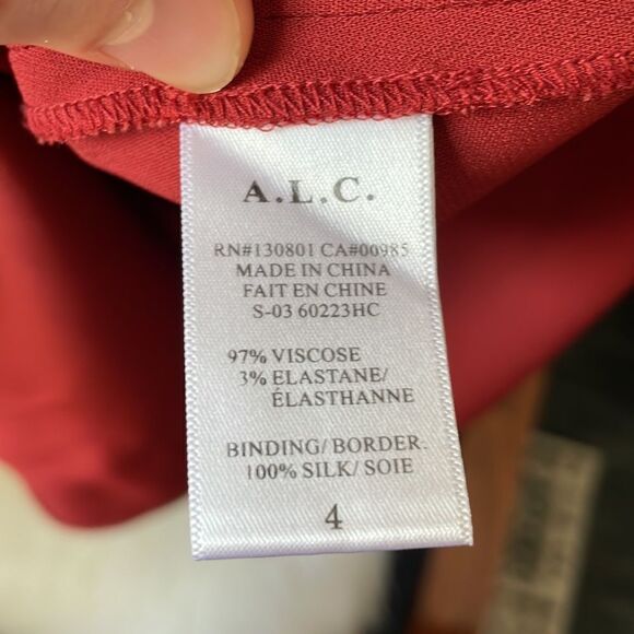 ALC Joselyn Cut Out Sheath Midi Dress Sleeveless 4 - Picture 5 of 8